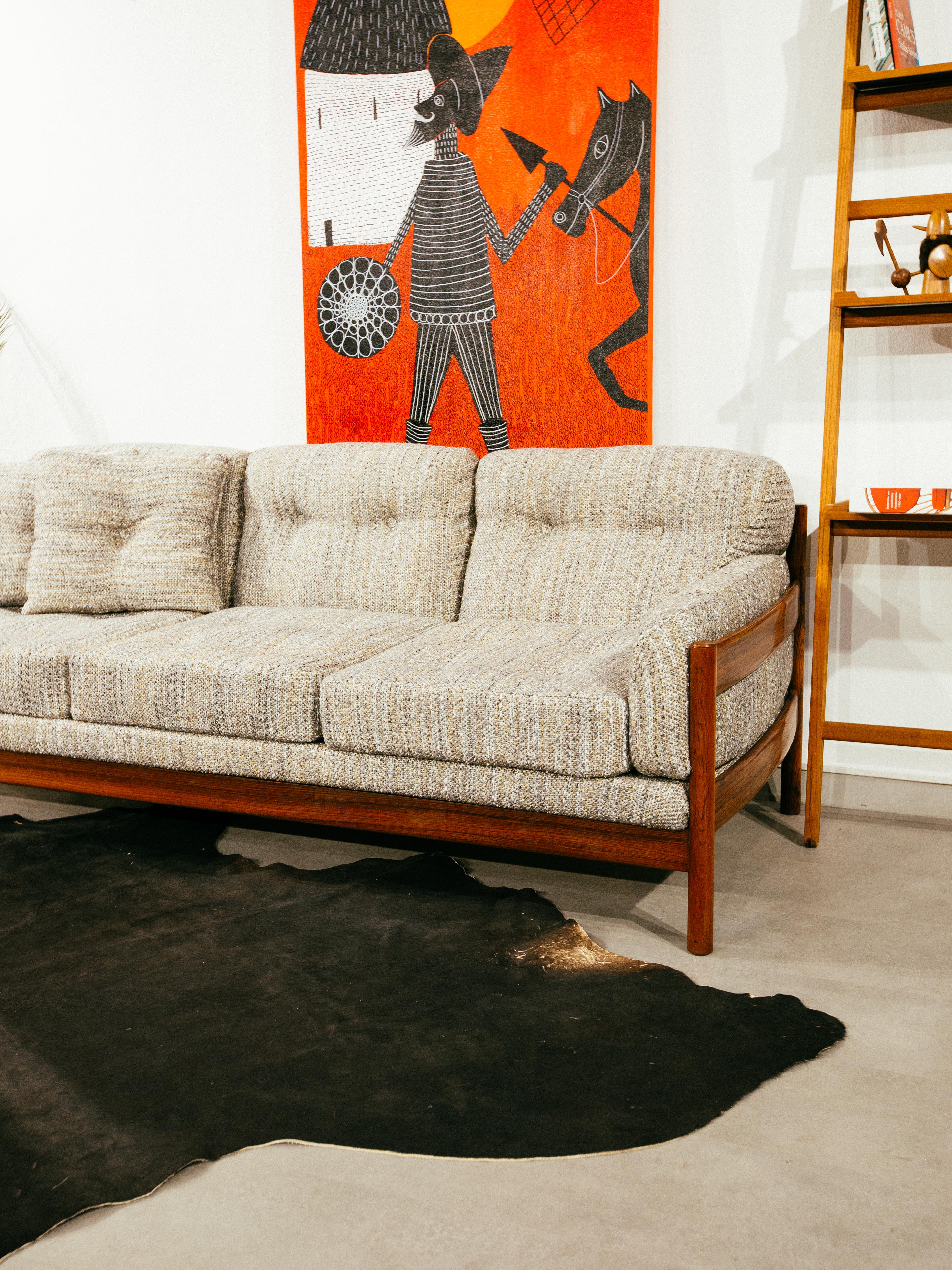 1960s, İskandinav ,Rosewood ağacı kanepe 